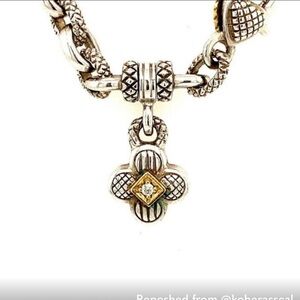 Judith Ripka Silver and Gold Necklace